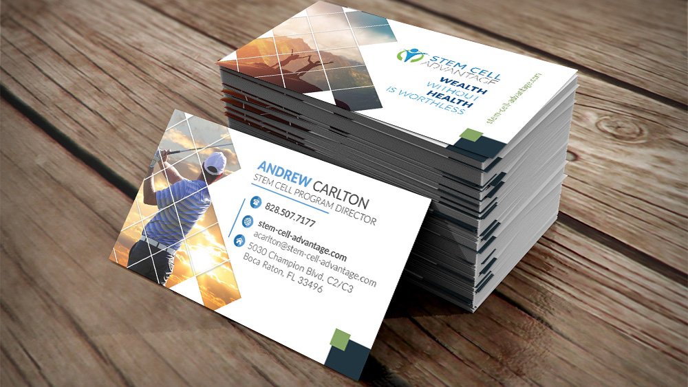 Stem Cell Advantage Business Card Design